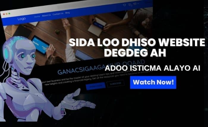 Sida Loo Dhiso website Degdeg Ah adoo Isticmaalayo AI (700 × 430 px)